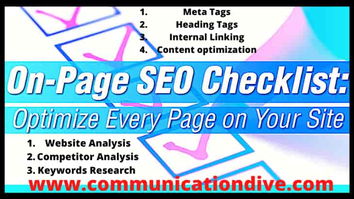 HOW TO DO  ON PAGE SEO OF A WEBSITE :THE BEST METHOD