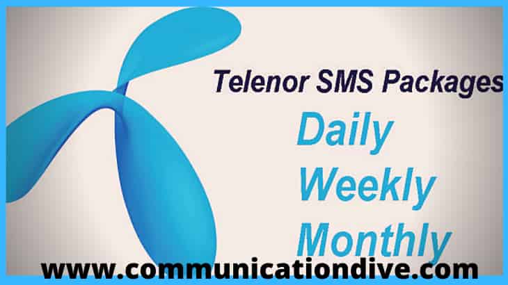 GET ALL TELENOR SMS PACKAGES: DAILY, WEEKLY& MONTHLY