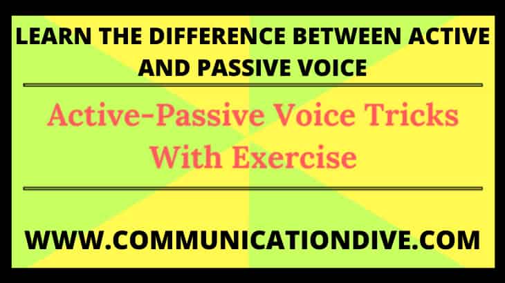 WHAT IS ACTIVE AND PASSIVE VOICE